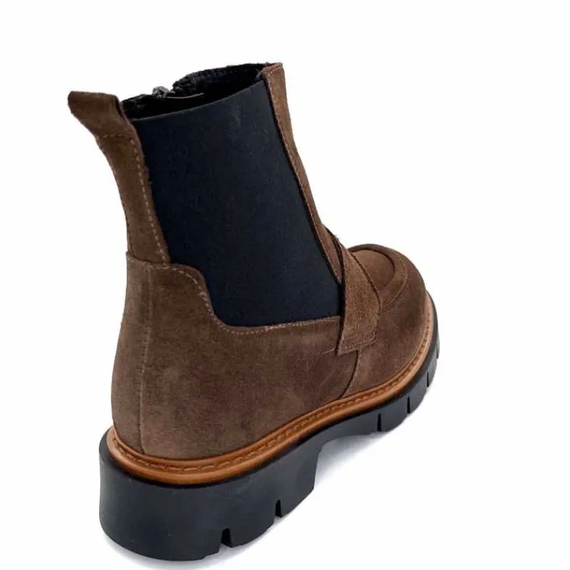 Masculin|Bottines<Ivoire0351a Bottines Ivoire 2546057 Daim Marron