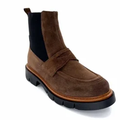 Masculin|Bottines<Ivoire0351a Bottines Ivoire 2546057 Daim Marron