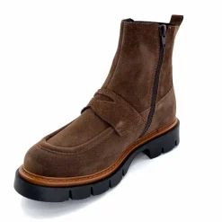 Masculin|Bottines<Ivoire0351a Bottines Ivoire 2546057 Daim Marron
