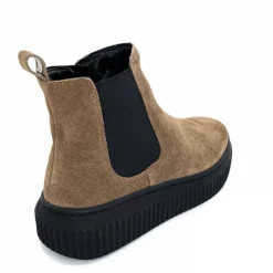 Décontracté|Basic<marchesini Bottines Ivoire 659020 Daim Taupe