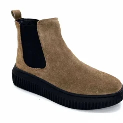 Décontracté|Basic<marchesini Bottines Ivoire 659020 Daim Taupe