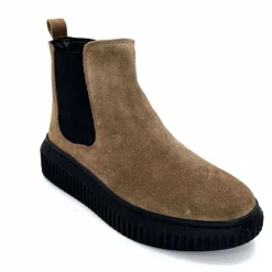 Décontracté|Basic<marchesini Bottines Ivoire 659020 Daim Taupe