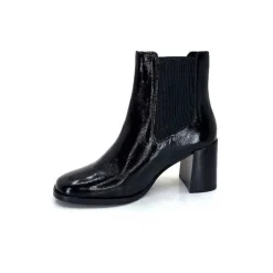 Elégant|Bottines<We Do Bottines Ivoire 99647a Cuir Vernis Noir
