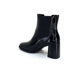 Elégant|Bottines<We Do Bottines Ivoire 99647a Cuir Vernis Noir