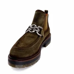 Masculin|Mocassins<Ivoire0036a Bottines Ivoire Cv5059 Daim Olive Vert