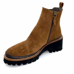 Masculin|Elégant<XSA Bottines Légère 9829 Cuir Daim Marron