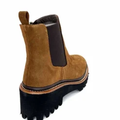 Masculin|Elégant<XSA Bottines Légère 9829 Cuir Daim Marron