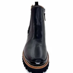 Animalier|Elégant<XSA Bottines Légère 9829 Cuir Noir Léo LéopardNoir
