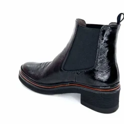 Bottines<XSA Bottines Légères 9176 Cuir Vernis Naplack Noir