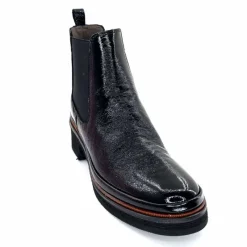 Bottines<XSA Bottines Légères 9176 Cuir Vernis Naplack Noir