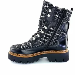 Montagne|Bottines<Mjus Bottines L43204 401 Cuir Textile Tweed Noir