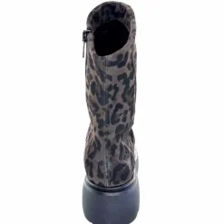 Animalier|Bottines<Mjus Bottines L44208 201 Daim Motif Léo Gris Marron