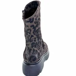 Animalier|Bottines<Mjus Bottines L44208 201 Daim Motif Léo Gris Marron