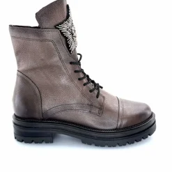 Rock|Fantaisie<Mjus Bottines M77277 301 Cuir Bronzo Bijoux Argent Marron