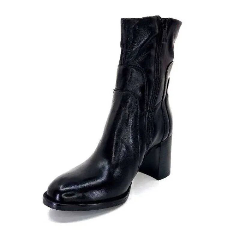 Rock|Bottines<Mjus Bottines P26206 Cuir Noir