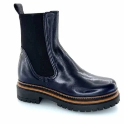 Basic|Bottines<Mjus Bottines T60204 101 Cuir Bleu Foncé Marine