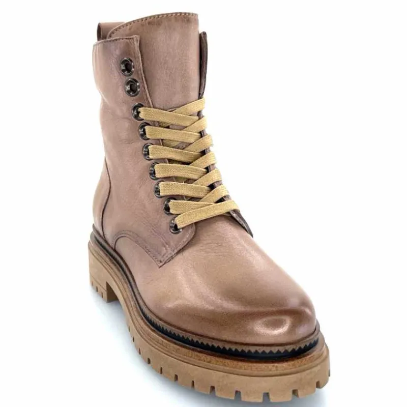 Rock|Bottines<Mjus Bottines T60209 102 Cuir Gazella Taupe