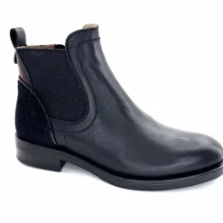 Basic<MKD Bottines Dean Cuir Noir
