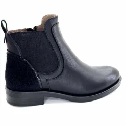Basic<MKD Bottines Dean Cuir Noir