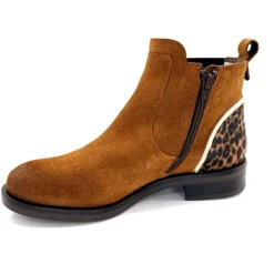Animalier<MKD Bottines Dean Daim Marron