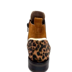 Animalier<MKD Bottines Dean Daim Marron