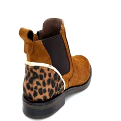Animalier<MKD Bottines Dean Daim Marron