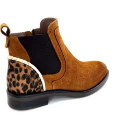 Animalier<MKD Bottines Dean Daim Marron