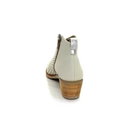 Bottines Eté<MKD Bottines Ferial Cuir Blanc Crème