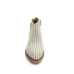 Bottines Eté<MKD Bottines Ferial Cuir Blanc Crème