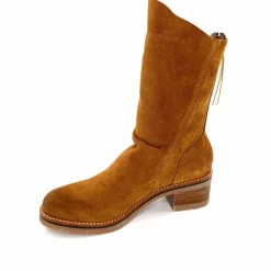 Talon|Féminin<MKD Bottines Jazon Daim Marron