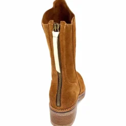 Talon|Féminin<MKD Bottines Jazon Daim Marron