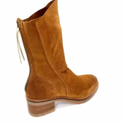 Talon|Féminin<MKD Bottines Jazon Daim Marron