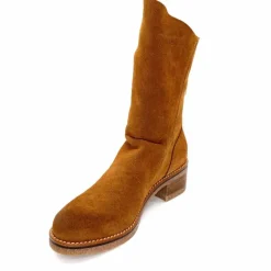 Talon|Féminin<MKD Bottines Jazon Daim Marron