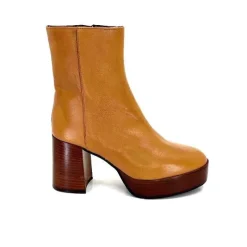 Elégant|Bottines<l'arianna Bottines Pateforme Tr1556 Cuir Camel