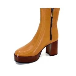 Elégant|Bottines<l'arianna Bottines Pateforme Tr1556 Cuir Camel