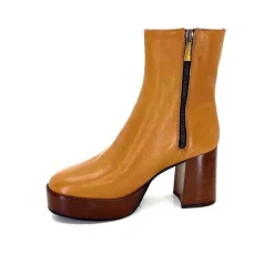 Elégant|Bottines<l'arianna Bottines Pateforme Tr1556 Cuir Camel