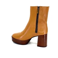 Elégant|Bottines<l'arianna Bottines Pateforme Tr1556 Cuir Camel