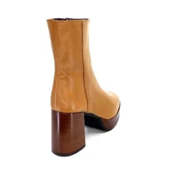 Elégant|Bottines<l'arianna Bottines Pateforme Tr1556 Cuir Camel