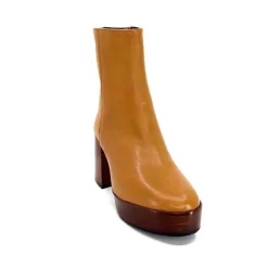 Elégant|Bottines<l'arianna Bottines Pateforme Tr1556 Cuir Camel