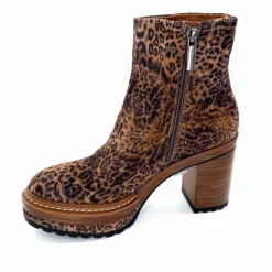 Talon|Animalier<Pons Quintana Bottines 10078.022 Daim Léo Léopard