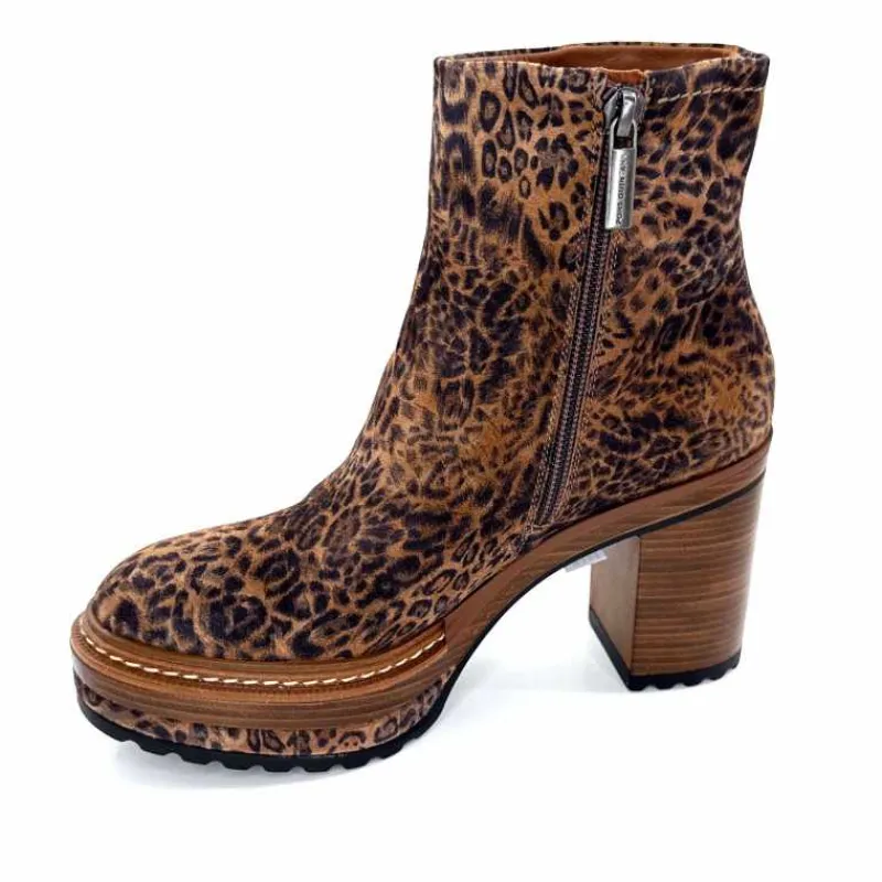 Talon|Animalier<Pons Quintana Bottines 10078.022 Daim Léo Léopard