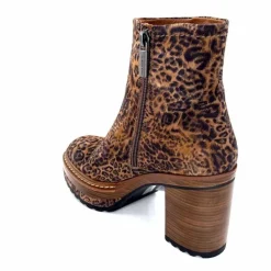 Talon|Animalier<Pons Quintana Bottines 10078.022 Daim Léo Léopard