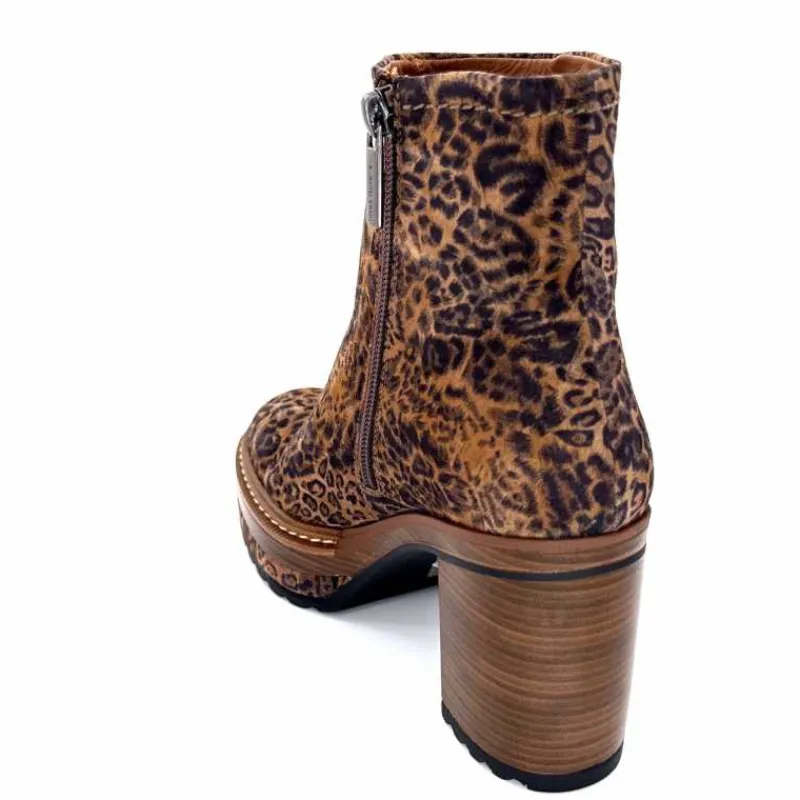 Talon|Animalier<Pons Quintana Bottines 10078.022 Daim Léo Léopard