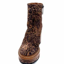 Talon|Animalier<Pons Quintana Bottines 10078.022 Daim Léo Léopard