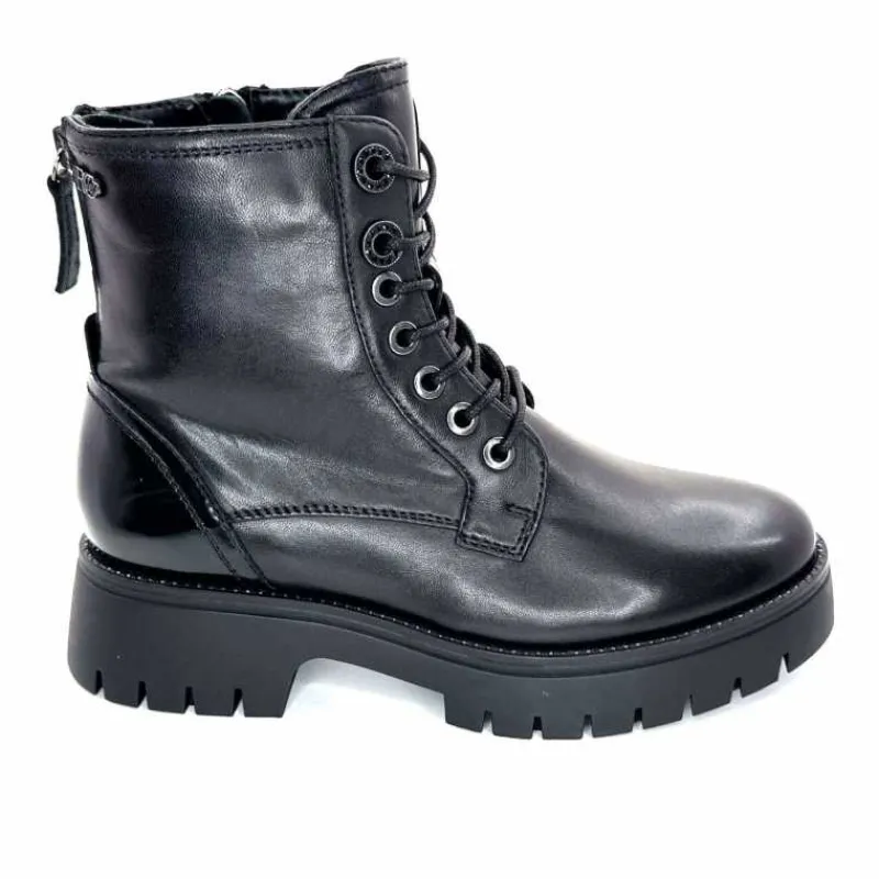 Rock|Masculin<Regarde Le Ciel Bottines Leticia 05 Cuir Noir