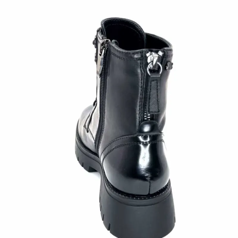 Rock|Masculin<Regarde Le Ciel Bottines Leticia 05 Cuir Noir