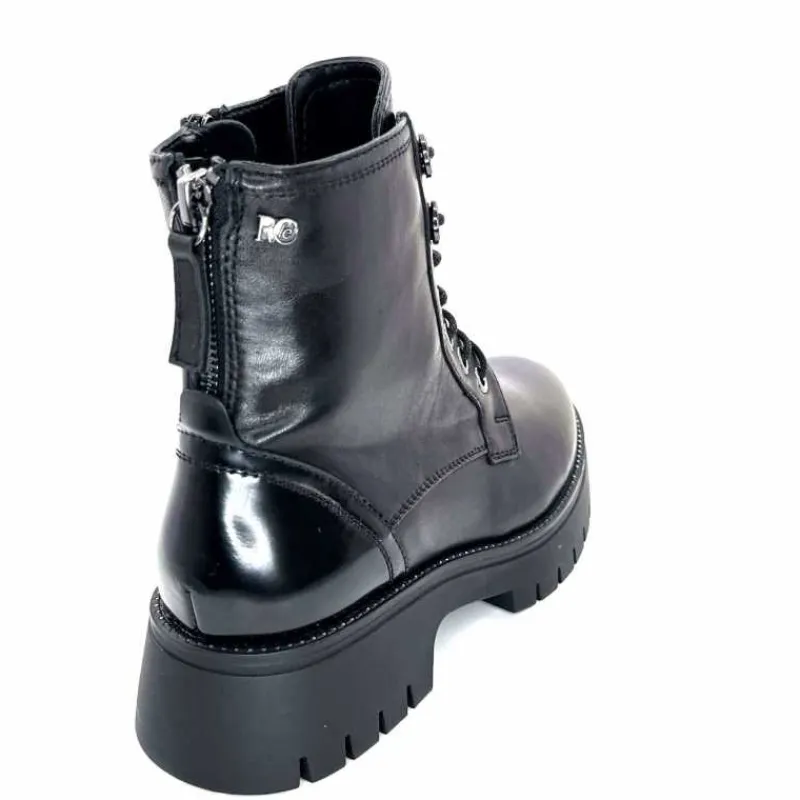 Rock|Masculin<Regarde Le Ciel Bottines Leticia 05 Cuir Noir