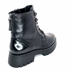 Rock|Masculin<Regarde Le Ciel Bottines Leticia 05 Cuir Noir