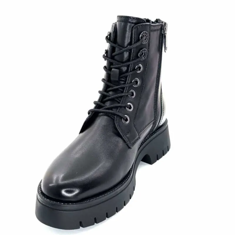 Rock|Masculin<Regarde Le Ciel Bottines Leticia 05 Cuir Noir