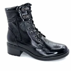 Rock|Masculin<Regarde Le Ciel Bottines Emily Cuir Vernis Noir